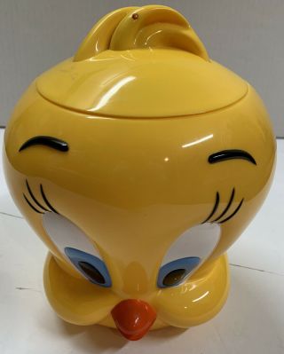 Vintage 1998 Funomenon Looney Tunes Tweety Bird Plastic Talking Cookie Jar Rare