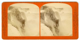 B9143 Niagara Falls Ny Prospect Point In Winter Stereoview By Curtis