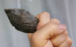 PRE COLUMBIAN AZTEC MAYA STYLE Gold Obsidian Sacrifical Stone Knife Mexico Rock 3