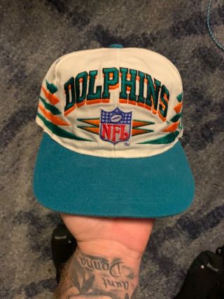 Vintage Miami Dolphins Logo Athletics Snapback