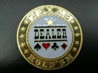 Texas Holdem Metal Dealer Button Fast Ship