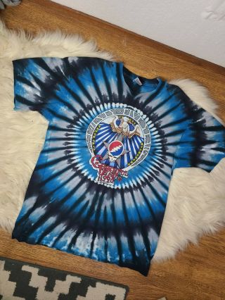 Vintage 1990s Grateful Dead Tie Dye T Shirt,  Single Stitch,  25 Years Retro Tee