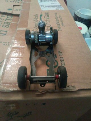 Vintage Roy Cox Tether Car Thimble Drome Chassis And Engine