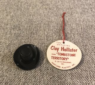 Hartland Clay Hollister Custom Black Hat & Hang Tag