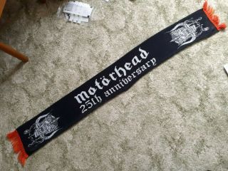 Motorhead 25th Anniversary Concert Scarf,  Vintage Official Merchandise Year 2000