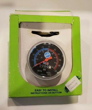Vintage Cycle Bicycle/bike Speedometer And Odometer With Hardware Old Stock