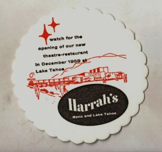 1959 Drink Coaster Harrah 