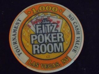 THE FRITZ CASINO HOTEL POKER ROOM 1,  000 TOURNMENT NCV casino gaming poker chip 2
