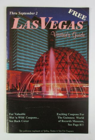 Vintage 1980s Las Vegas Visitor 