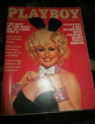 Playboy October 1978,  Featuring Dolly Parton & Cheryl Tiegs,  Vintage/older Women