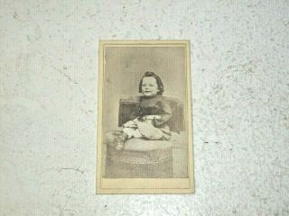 Cabinet Cdv Carte De Visite Of Small Child M.  M.  Maglon Flemington Nj Ca 1860s