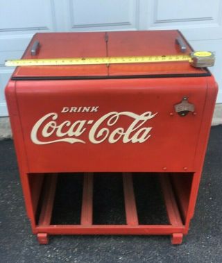 Vintage Coca Cola Coke Cooler Ice Chest All Barn Find