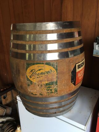 Vintage Vernors Richardson Root Beer Barrel Triple Dispenser Soda Fountain Table