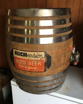 Vintage Vernors Richardson Root Beer Barrel Triple Dispenser Soda Fountain Table 2