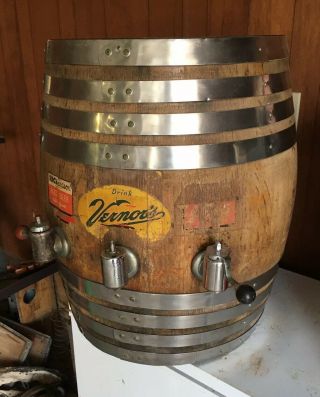 Vintage Vernors Richardson Root Beer Barrel Triple Dispenser Soda Fountain Table 3