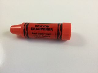 Crayola Crayon Sharpener Vintage 1978 Binney & Smith Red 2