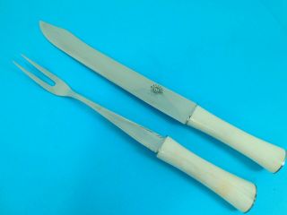 Metalaco Passo Fundo Rs Fine Quality Large Scarce Knife Fork Set,  C.  1970 - 80’s