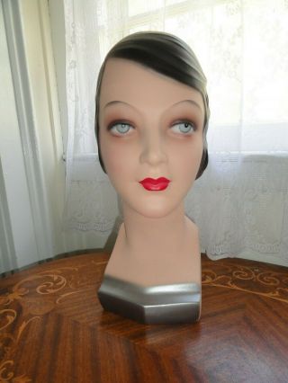 Decoeyes Mannequin Head/bust 1920’s Style Store Hat Jewelry Display Nicole