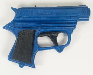 Vintage Toy Gun Pistol Giant Special 100 Shooter Blue
