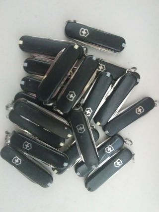 Victorinox Swiss Army Keychain Pocket Knife Classic Small Red Or Black,  $4 Each