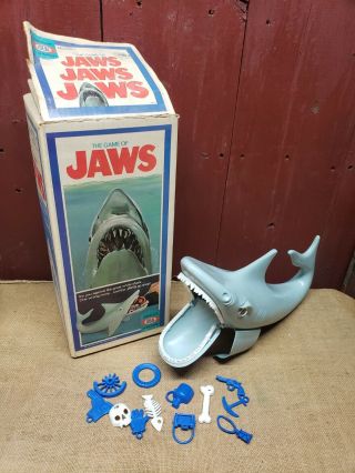 Old Vintage 1975 Ideal Toys Game Jaws Great White Shark Horror Film Look