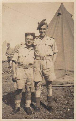 Old Photo Men Military Uniform Camp Tent Shorts At1f