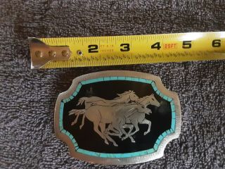 Vintage Western Horse Belt Buckle
