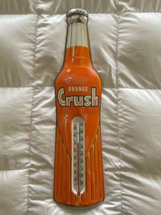 Orange Crush Thermometer Sign