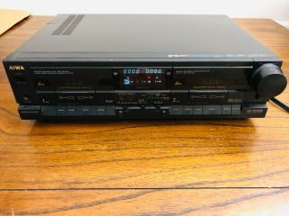 Vintage Aiwa Ad - Wx808 Dual Stereo Cassette Deck Great