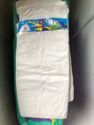 Vintage Luvs Barney Size 6 Plastic Backed Diapers,  Qty 5 (abdl)