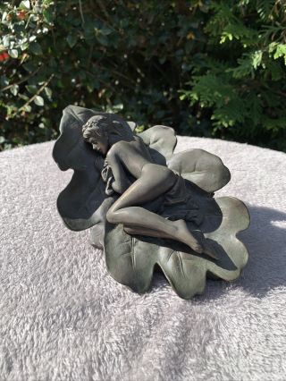 Vintage Art Deco Bronzed Figure Of A Nymph
