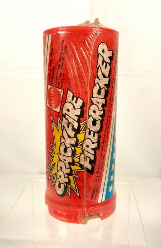 Vintage 1975 Mattel Crrackfire Firecracker Cap Firing Toy Nos