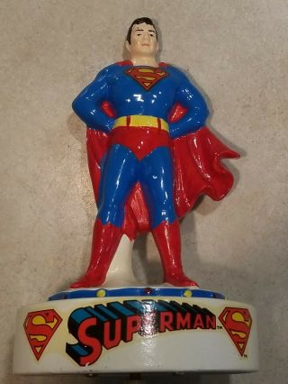 Vintage Superman Music Box From D C Comics 1978 Pre Owned