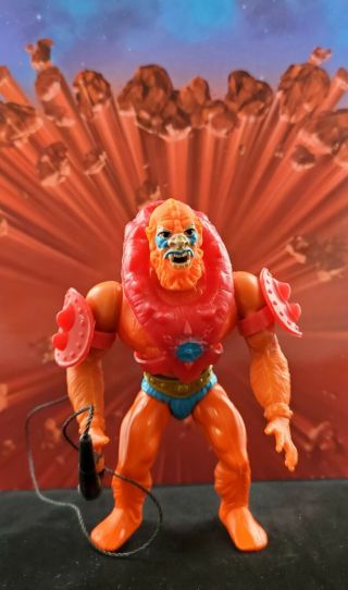 Vintage Beast Man Complete Motu He - Man Figure Beastman Whip
