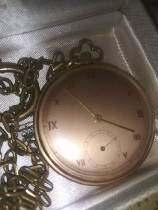 Rare Vintage Elgin Gold Pocket Watch 15 Jewels Antique Look Nr