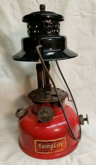 Kamplite Lrl21b Single Mantle Lantern Agm Vintage
