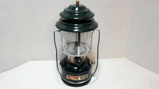 Vintage Coleman Lantern Cl2 288 Adjustable Double Mantle Dated 9 - 84
