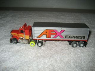 Vintage Ho Aurora Afx Express Semi Truck Trailor Slot Car