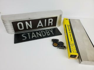 Vintage Rca " On Air/standby " Warning Light W/ Electrical & Bulb Ref Mi - 11718 - 1