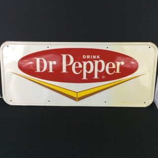 Vintage 1943 Dr Pepper Soda Advertising Metal Sign G - 43 Usa