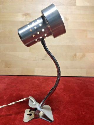 Ancienne Petite Lampe à Pince Bureau,  Chevet Métal Orientable Vintage Années 60 