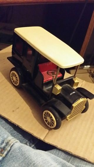 Vintage Antique Automobile Tin Friction Toy From Japan