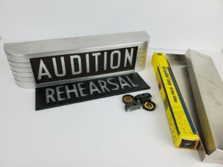 Vintage Rca " Audition/rehearsal " Warning Light W/ Electrical & Bulb (mi - 11718 - 1)