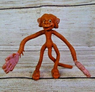 Vintage Brabo Bendable Rubber Chimp Monkey Ape Hong Kong 1970s Toy