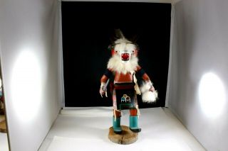 American Indian Made Kachina Doll From Apache Indian Trading Post 12 " Tall