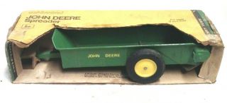 Rare Vintage 1962 John Deere 44 Tractor Spreader 1/16 Farm Toy