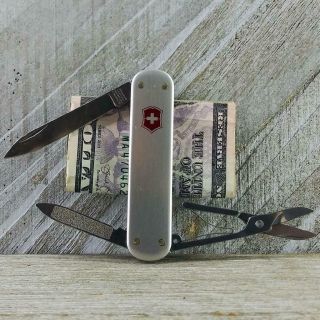 Victorinox Money Clip Silver Smooth Alox Swiss Army Knife 2