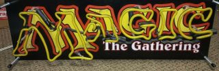 Magic The Gathering Vintage Neon Light Retail Store Display Sign Promotional Mtg