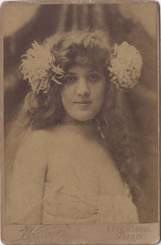 Actrice Artiste Photo Walery Paris Vintage Platine ? Ca 1900