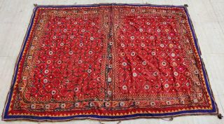 76 " X 54 " Handmade Embroidery Old Tribal Ethnic Wall Hanging Decor Tapestry